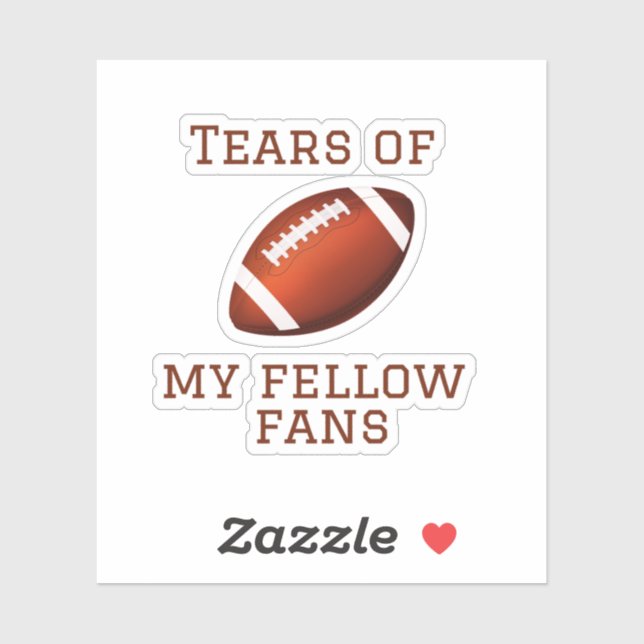 Sticker fan de football drôle cadeau pour le jour de jeu f (Feuille)