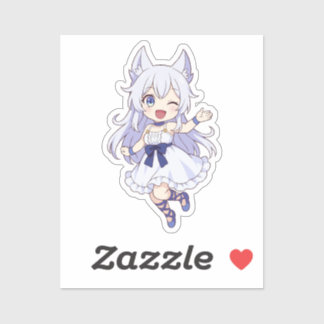 Sticker Fanart de Fenrys dans le style Chibi