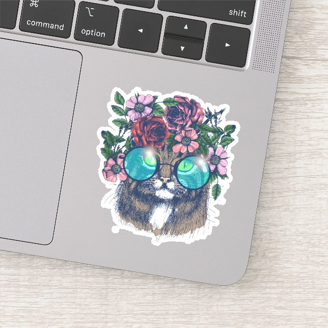 Sticker Fancy Maine Coon (Détail)