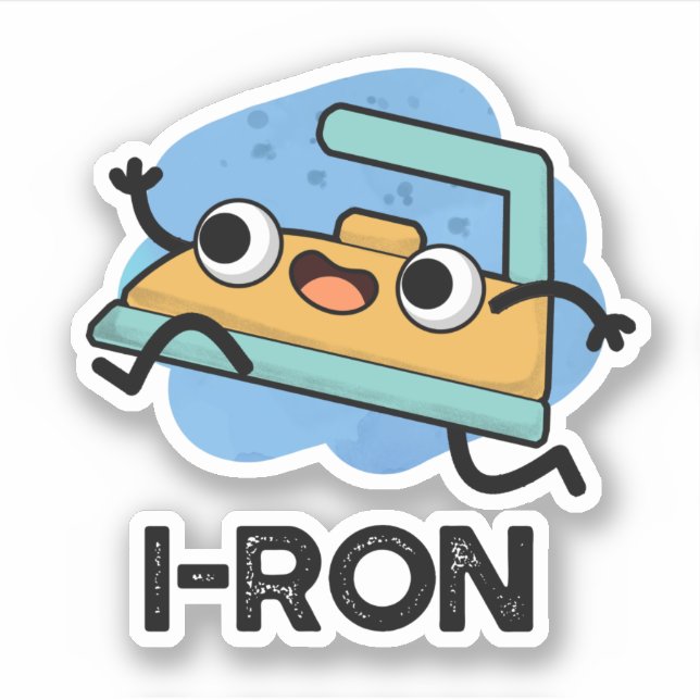 Sticker Fantaisie I-ron en cours de fer (Devant)