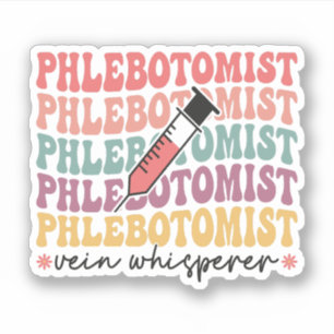 Sticker Fantaisiste drôle de veine Whisperer Phlebotomie