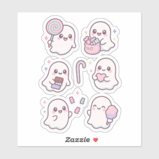 Sticker Fantasmes de bonbons mignons Pack d'autocollants K