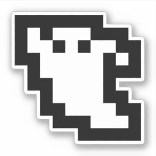 Sticker Fantôme à 8 bits pour pixels