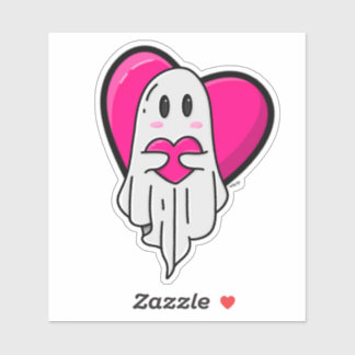 Sticker Fantôme d'amour éffrayant