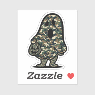 Sticker Fantôme de camouflage vert et Brown