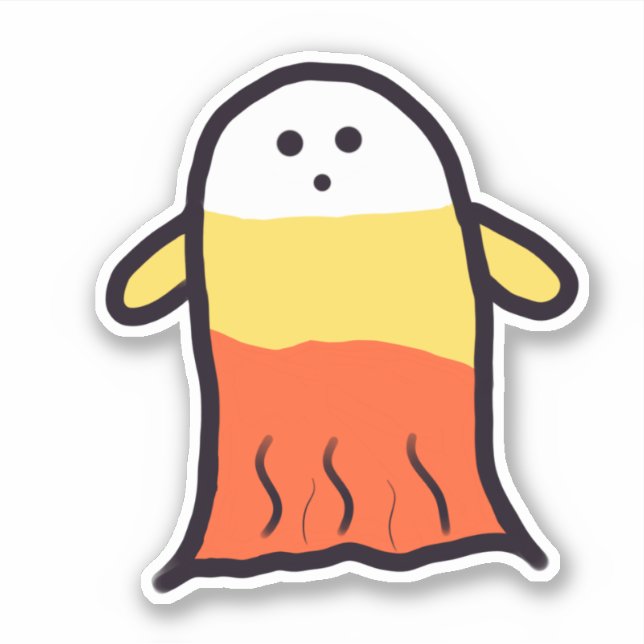 Sticker Fantôme de maïs (Devant)