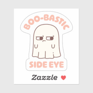 Sticker Fantôme mignon BooBastic coup d'oeil drôle