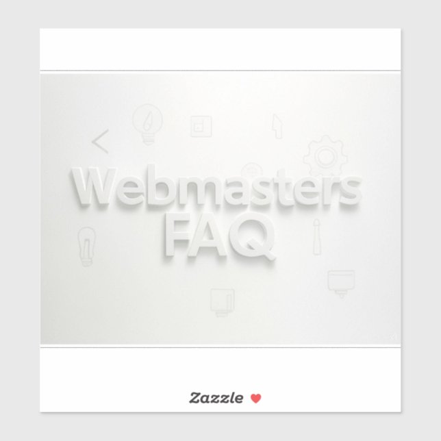 Sticker FAQ Webmasters (Feuille)
