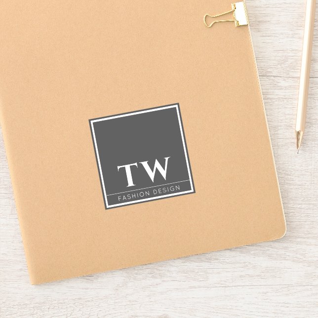 Sticker Fashion Design Grey (Carnet)