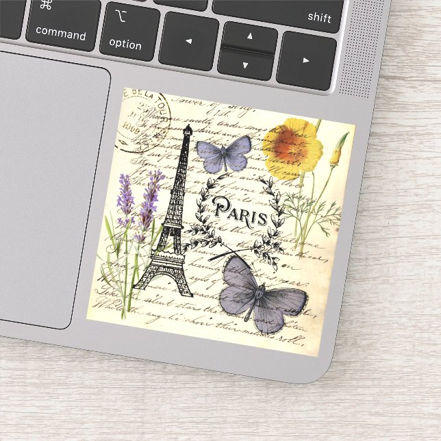 Sticker Fashion Salon SPA french eiffel tower Paris (Détail)
