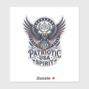Sticker Faucon de bataille patriotique Aigle patriotique &
