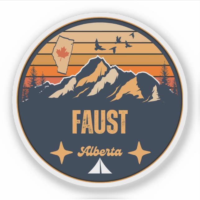 Sticker Faust, Alberta (Devant)