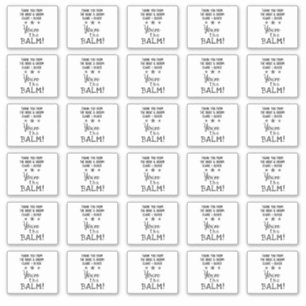 Sticker Faveur de mariage   Vous êtes le Balm Cute Custom 