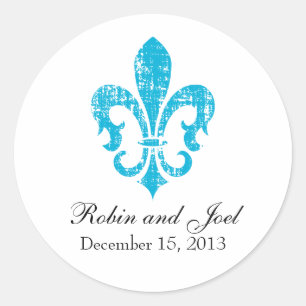 Sticker Favor de mariage   Nouvelle-Orléans   Turq