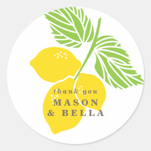 Sticker Favor Mariage au citron