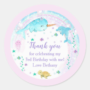 Sticker Favor sous la mer ronde