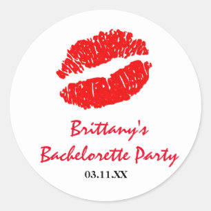 Sticker favori Biss Party Lèvres blanches et rouge