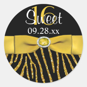 Sticker Favori RIBBON Zebra Sweet 16