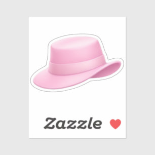 Sticker Fedora rose Emoji -