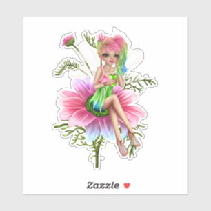 Sticker Fée de fleur