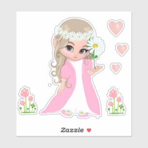 Sticker Fée & Fleurs