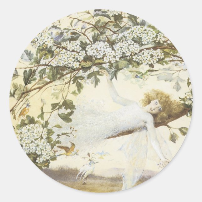 Sticker Féerie victorien - Fae bébé (Devant)