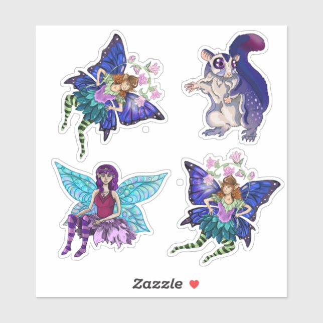 Sticker Fées (Feuille)