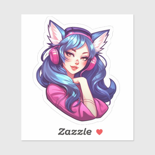 Sticker Feline Enigma (Feuille)