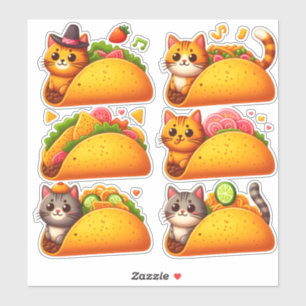 Sticker Feline Fiesta à Taco