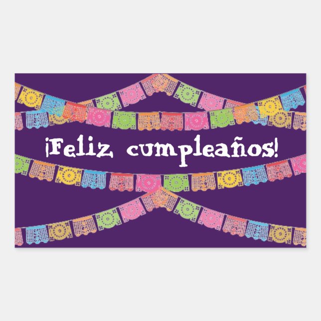 Sticker Feliz Cumpleanos (Devant)