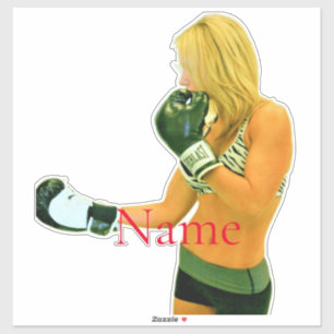 Sticker Female Fitness Model boxing Thunder_Cove
