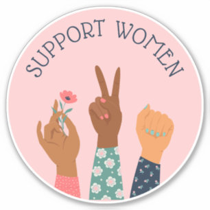 Sticker Feministe féministe "Soutenir les femmes"