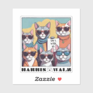 Sticker Femme de chat sans enfant dames de chat sans enfan