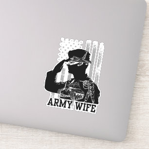 Sticker Femme de l'armée