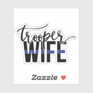 Sticker Femme de police