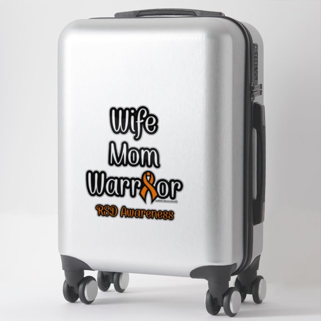 Sticker Femme Maman Warrior...RSD (Sur valise)