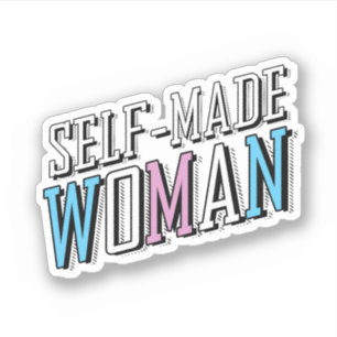 Sticker Femme qui se fait toute seule