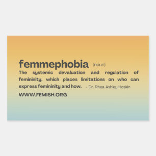 Sticker FEMMEPHOBIA Coucher De Soleil