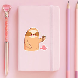 Sticker Fente avec crème glacée amusante
