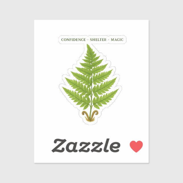 Sticker Fern Signification (Feuille)