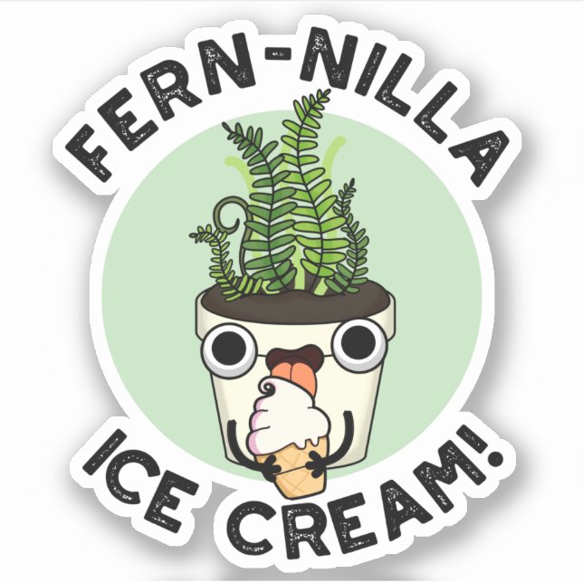 Sticker Fernilla Crème de glace amusant Crème de glace Pla (Devant)