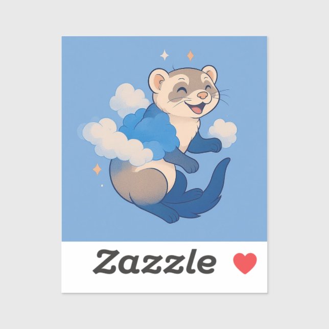 Sticker Ferret (Feuille)