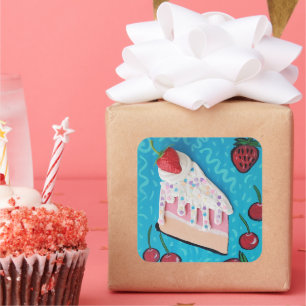 Sticker Festiday Cake Fun Party