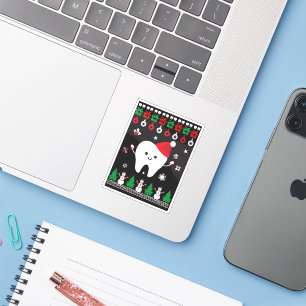 Sticker Festive Fun & Happy Dental Christmas