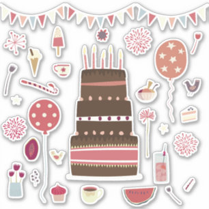 Sticker Fête d'anniversaire