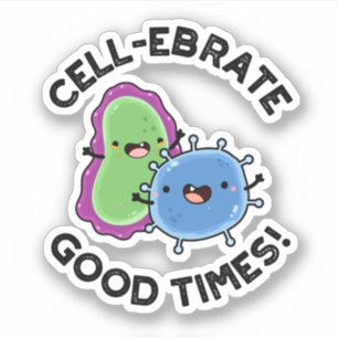 Sticker Fête de cellule bons temps amusant jeu de bactérie