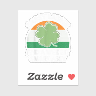Sticker Fête de la Saint-Patrick Sassy Lassie Drôle Shamro