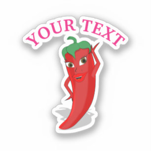 Sticker Fête de mariage rose Fiesta avec diva au piment ro