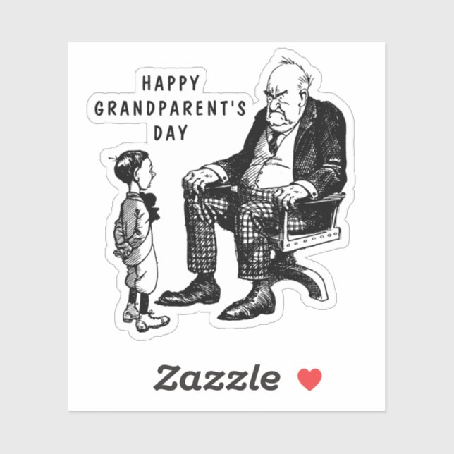 Sticker Fête des grands-parents (Feuille)