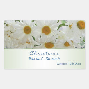 Sticker Fête des mariées Fleurs marguerites blanch